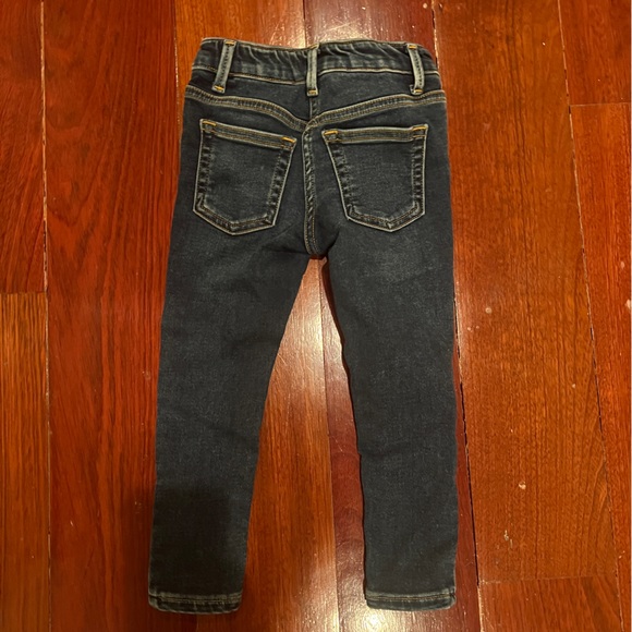J.Crew Crewcuts Girls Runaround Blue Jeans Skinny Stretch Dark Wash, Size 4, NWT - Picture 2 of 3